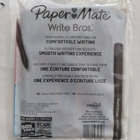 Free 🆓 Papermate 1.0mm ballpoint 10 PC pen pack, blue, NEW - Picture 2 of 2